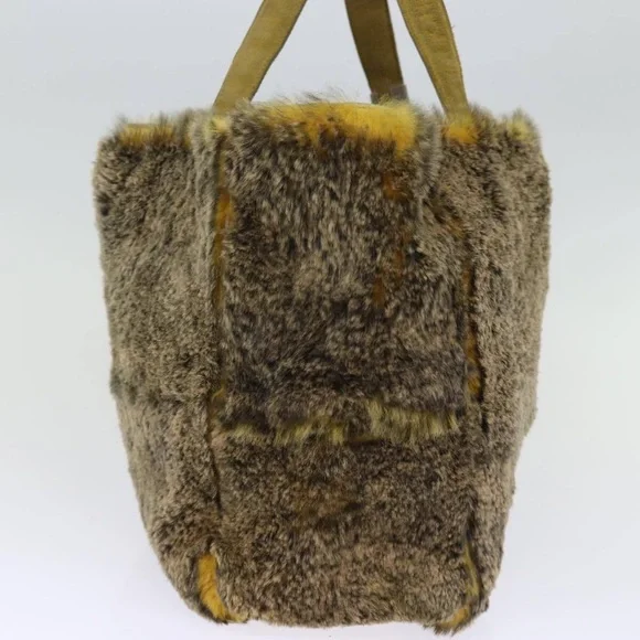 CHANEL Hand Bag Canvas Brown CC Auth bs14058 - Picture 4 of 5